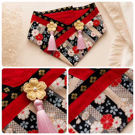 Shiba Inu Cherry Blossom Bandana