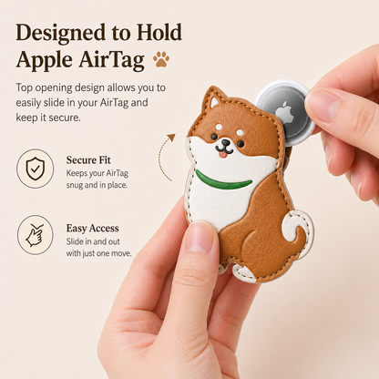 Shiba Inu PU Leather Keychain