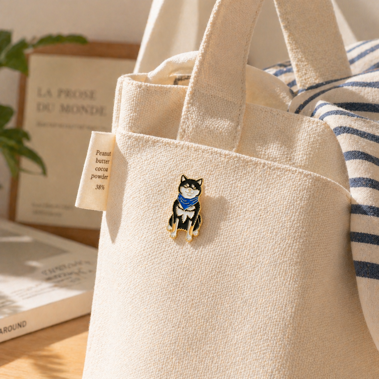 Shiba Inu Couple Enamel Pin Set