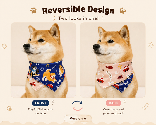 Shiba Inu Reversible Bandana