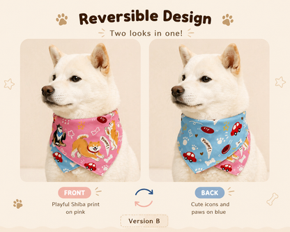 Shiba Inu Reversible Bandana