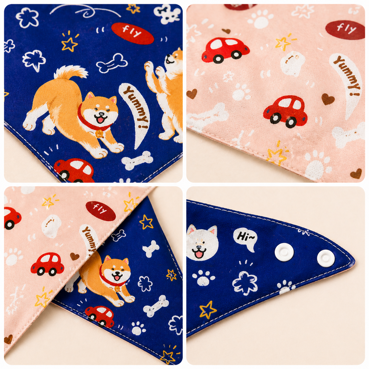 Shiba Inu Reversible Bandana