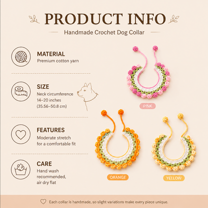 Handmade Knit Shiba Inu Collar