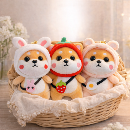 Shiba Inu Plush Keychain