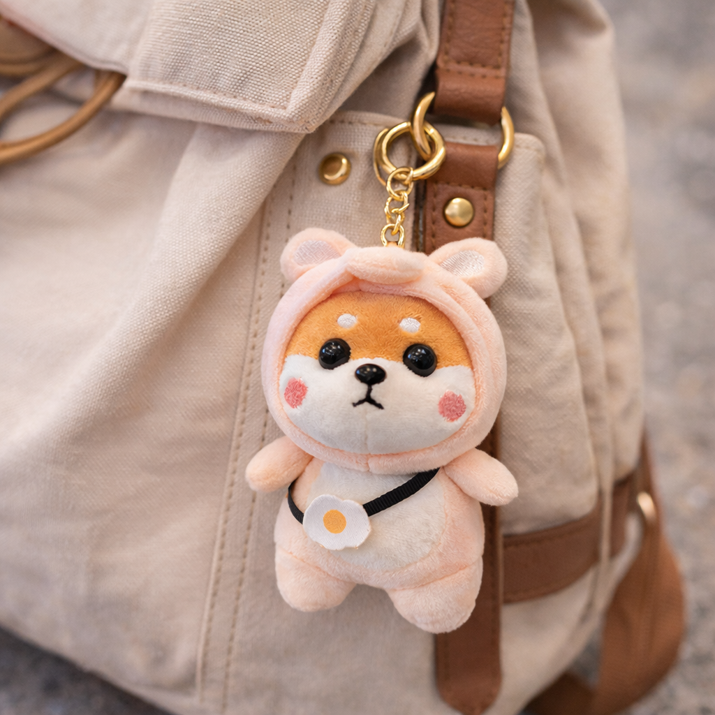 Shiba Inu Plush Keychain