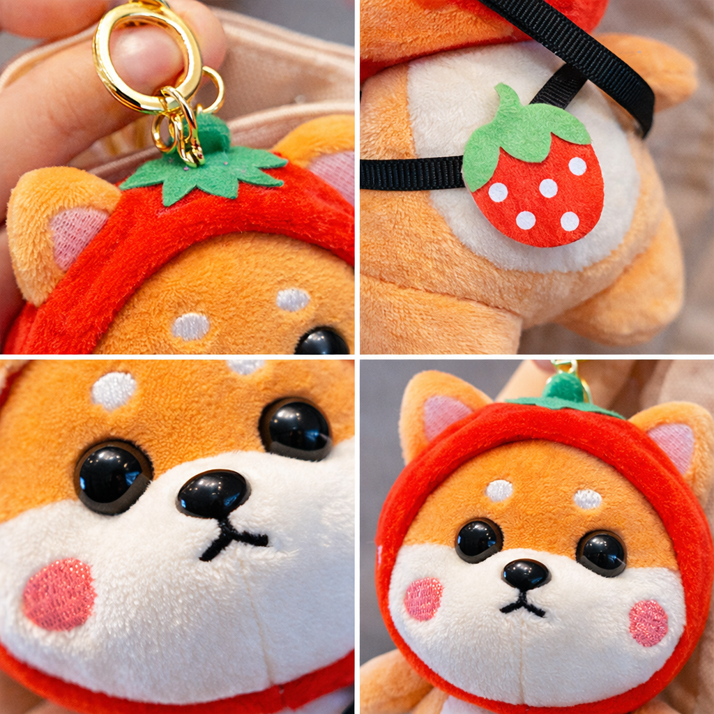 Shiba Inu Plush Keychain