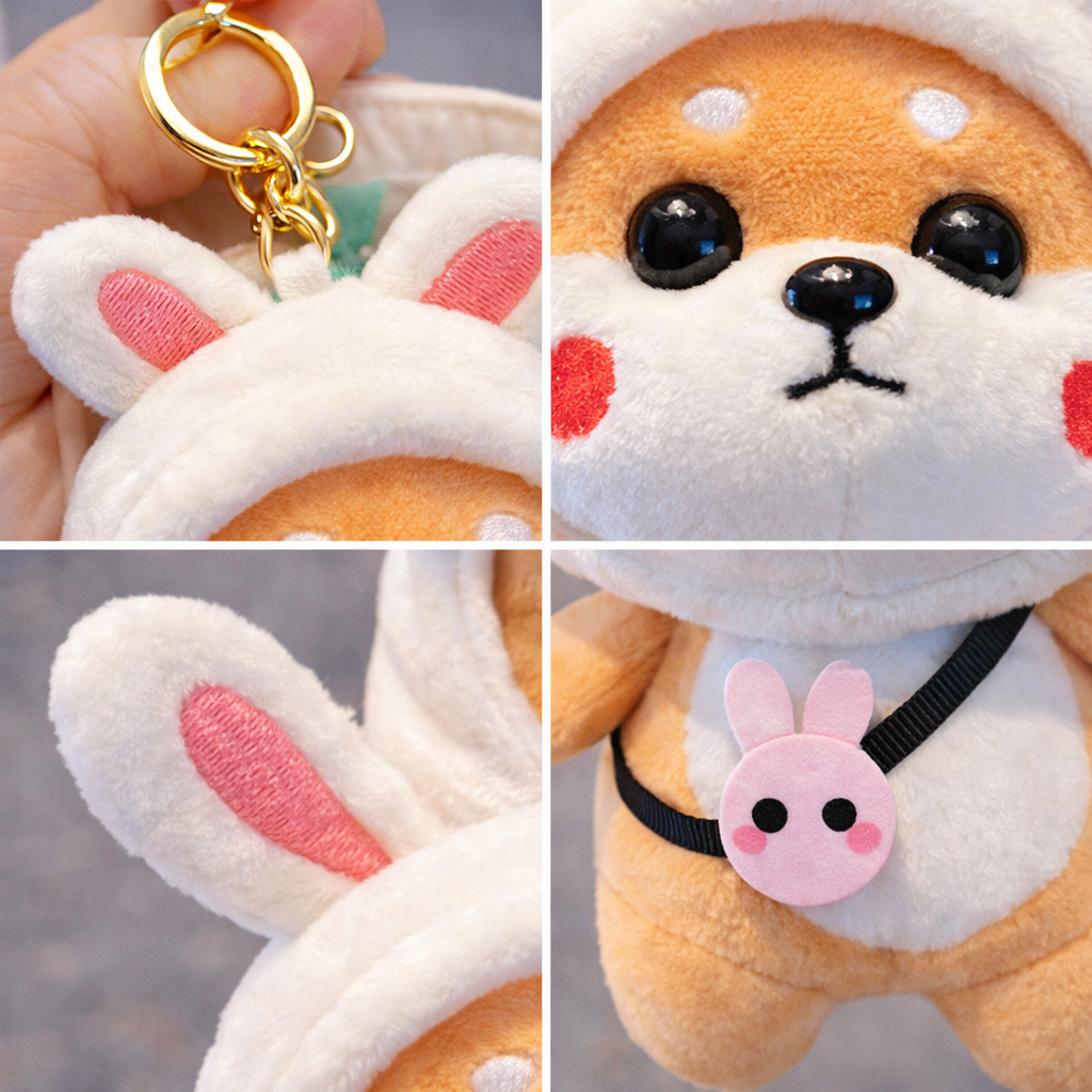 Shiba Inu Plush Keychain