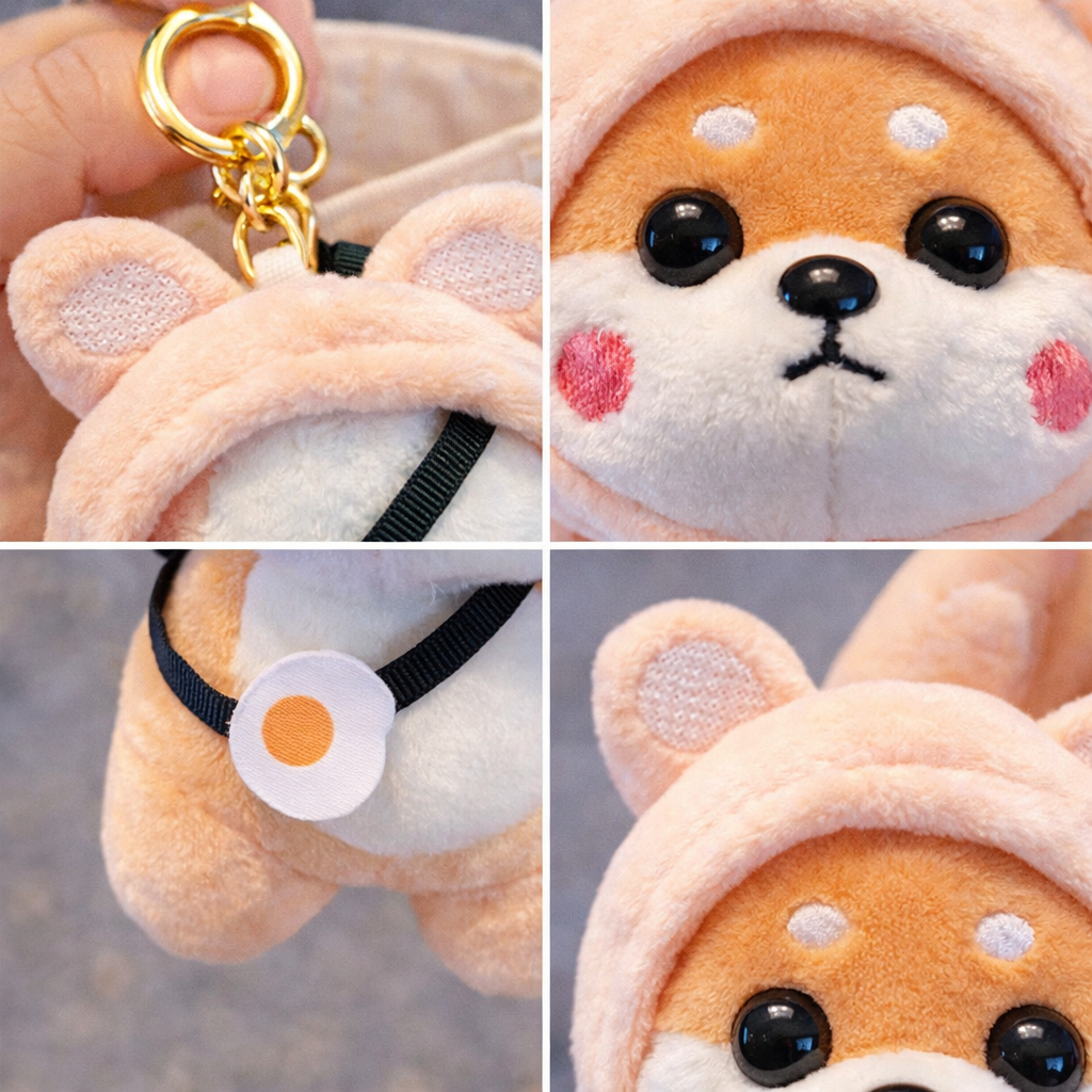 Shiba Inu Plush Keychain