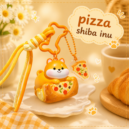 Shiba Inu Dessert Keychain