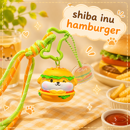 Shiba Inu Dessert Keychain