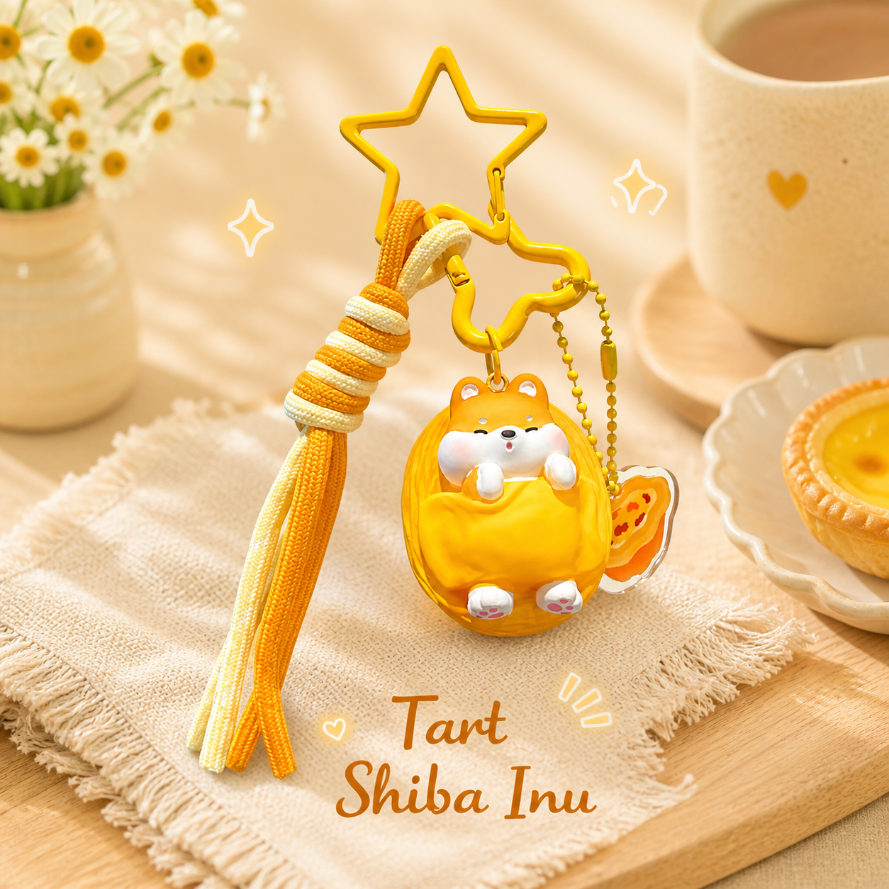 Shiba Inu Dessert Keychain