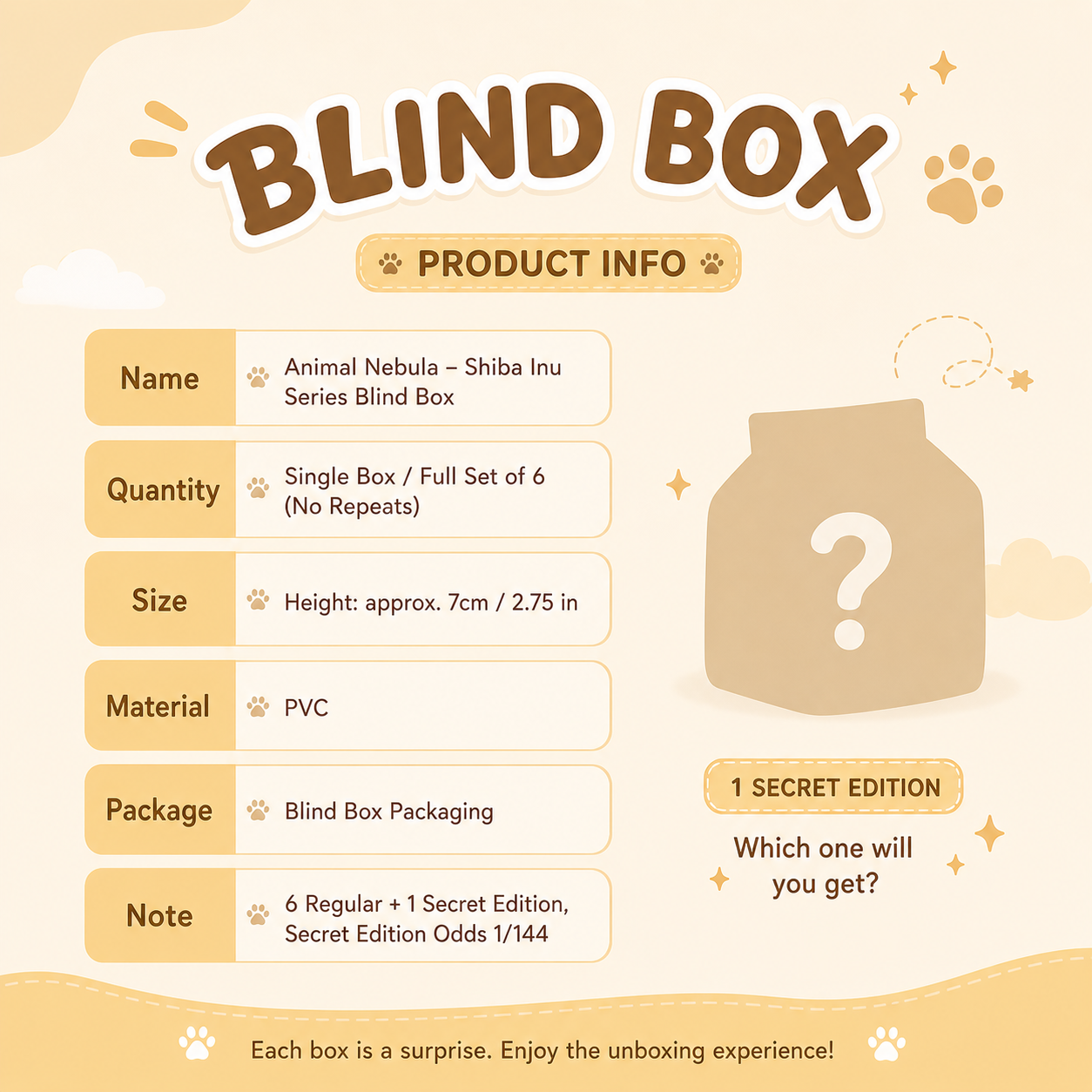 Shiba Inu Foodie Blind Box