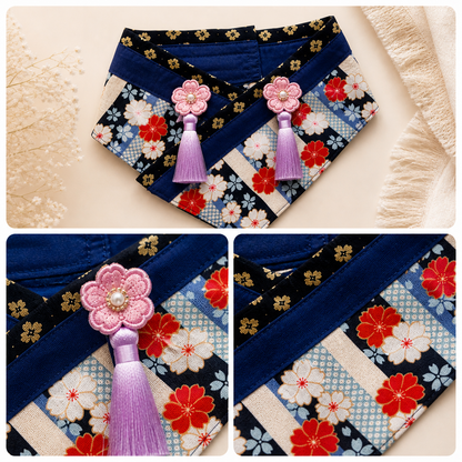 Shiba Inu Cherry Blossom Bandana
