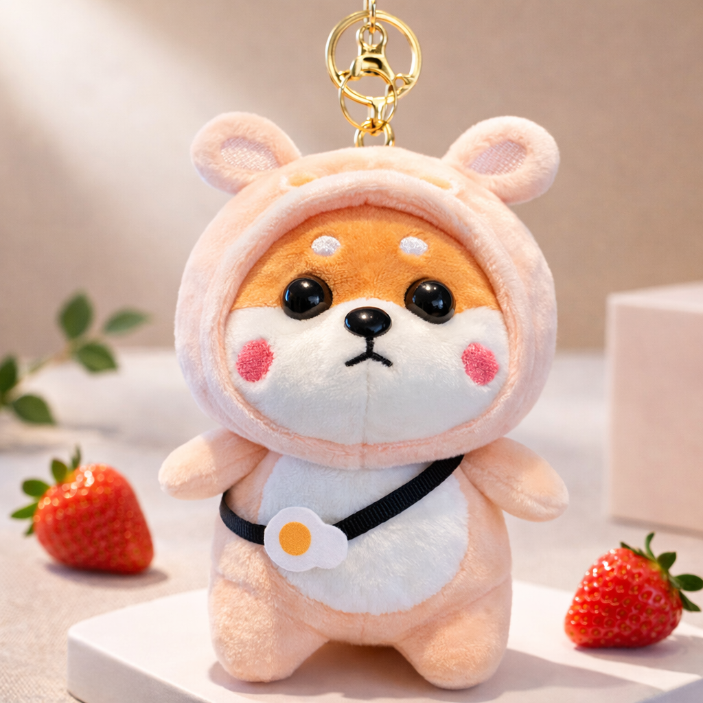 Shiba Inu Plush Keychain