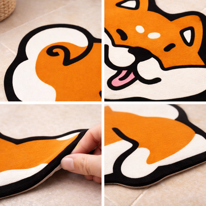 Shiba Inu Silica Gel Bath Mat
