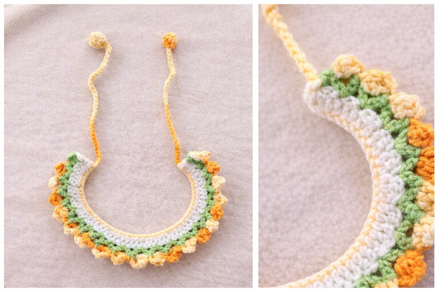 Handmade Knit Shiba Inu Collar