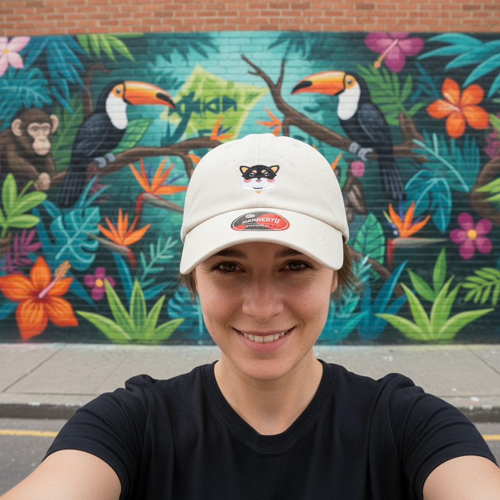Shiba Inu Glow in the Dark Baseball Cap